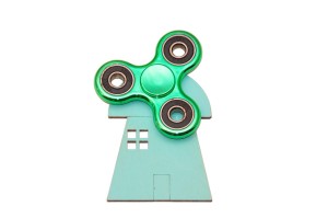 Miętowy mały wiatrak spinner do tablicy sensorycznej manipulacyjnej. 