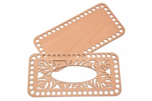 Baza ażur do chustecznika prostokąt  26 cm x 13 cm, bazy ze sklejki.    