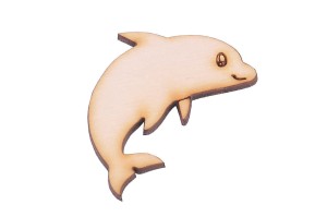 Dekor ze sklejki delfin eko dekor ze sklejki - element do zdobienia