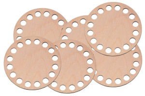 Bazy do szydełkowani baza 10 cm - podkładka pod kubek, filiżankę, szklankę - zestaw 100 szt