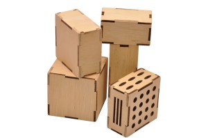 Klocki Montessori, drewniane klocki grzechotki 5 sztuk.