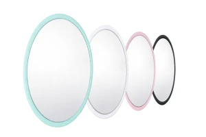 Kolorowe okrągłe lusterka logopedyczne do tablicy manipulacyjnej - kolory.