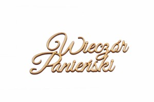 Eko napis Wieczór Panieński decoupage scrapbooking