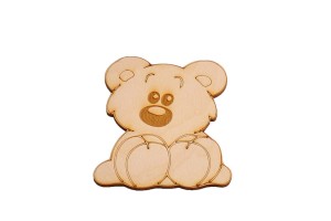 Miś figurki ze sklejki decoupage dekory