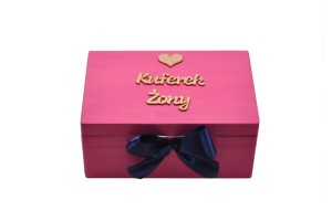 Kuferek żony na prezent z uchwytami – kolory.