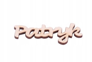 Napis imię ze sklejki dekor dowolny wyraz.