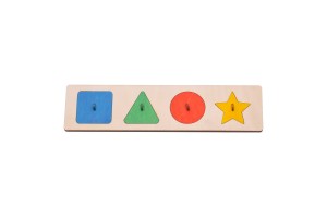 Puzzle geometryczne kolor do tablicy sensorycznej.