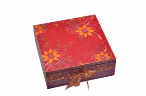 Kuferek decoupage na kosmetyki na prezent