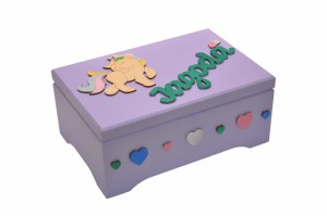 KUFEREK NA PREZENT DLA DZIEWCZYNKI - NAPIS - IMIĘ  - PERSONALIZACJA 