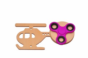 Eko helikopter + kolorowy spinner na tablicę manipulacyjną.