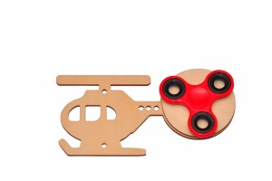 Eko helikopter + kolorowy spinner na tablicę manipulacyjną. 