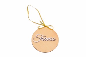 Bombka z napisem dla chłopca - indywidualna bombka na choinkę.  