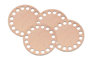 Bazy do szydełkowania baza 10 cm - podkładka pod kubek, filiżankę, szklankę - zestaw 4 sztuki.