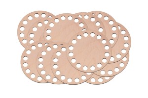 Bazy do szydełkowania baza 10 cm - podkładka pod kubek, filiżankę, szklankę - zestaw 12 sztuk.