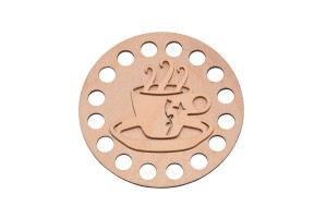 Bazy do szydełkowania baza 10 cm - dekor filiżanka.