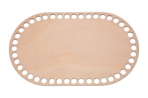 Baza owal do szydełkowania baza 25 cm/15 cm, baza do koszyka ze sklejki.    