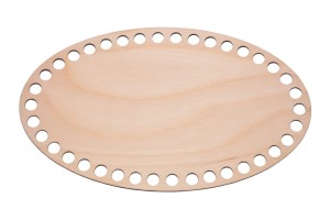 Baza owal do szydełkowania baza 25 cm/15 cm, baza do koszyka ze sklejki.     