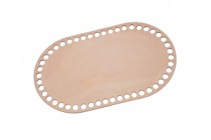Baza owal do szydełkowania ze sklejki baza 28 cm/16 cm, baza do koszyka.       