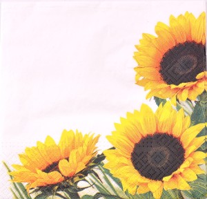 Serwetka decoupage serwetka słoneczniki S02