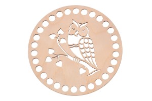 Baza do szydełkowania, ażur sowa baza do koszyka, makrama. 