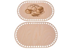Bazy do szydełkowania pieczywo góra 28/16cm dół 32/20cm, bazy ze sklejki.