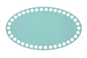 Baza owal, kolorowa baza do koszyka 25/15cm, baza ze sklejki.