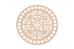 Baza do szydełkowania, ażurowy wzór mandala, baza 15 cm do koszyka, makrama.   