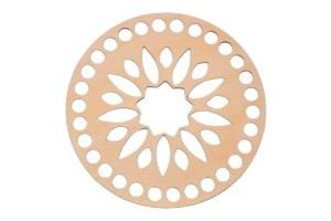 Baza do szydełkowania, ażurowy wzór mandala, baza 15 cm do koszyka, makrama.    