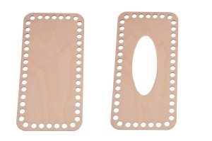 Bazy do chustecznika prostokąt  26 cm x 13 cm, bazy ze sklejki.   