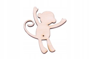 Dekor małpka do decoupage  ze sklejki.