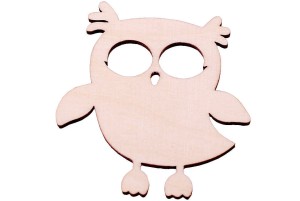 Urocza sowa ze sklejki do decoupage, do malowania, do zdobienia.