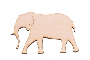 Słoń ze sklejki do decoupage